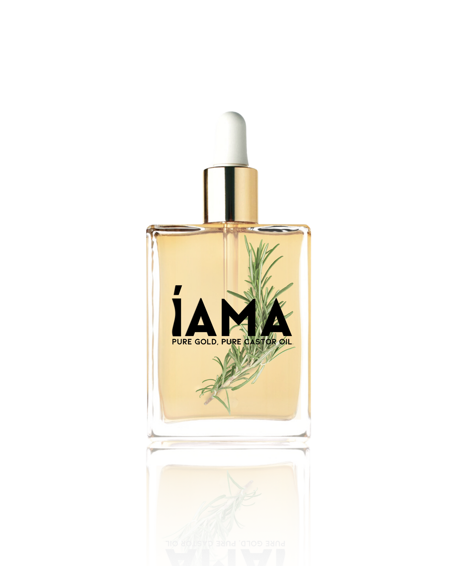 Rosemary Infused, Organic Cold Pressed Castor Oil (100ml) iAMA