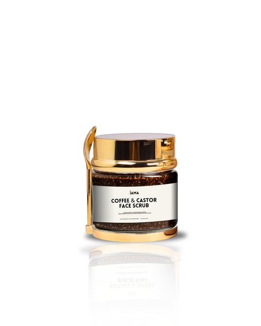 Organic Coffee + Cold Pressed Castor Oil Face Scrub iAMA