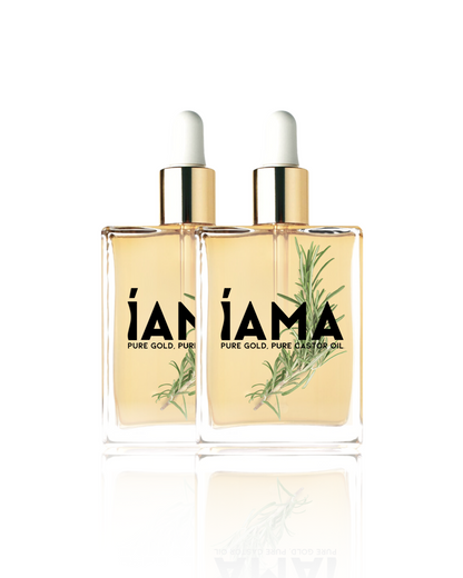 Organic Rosemary Infused Castor Oil (2x 100ml) iAMA